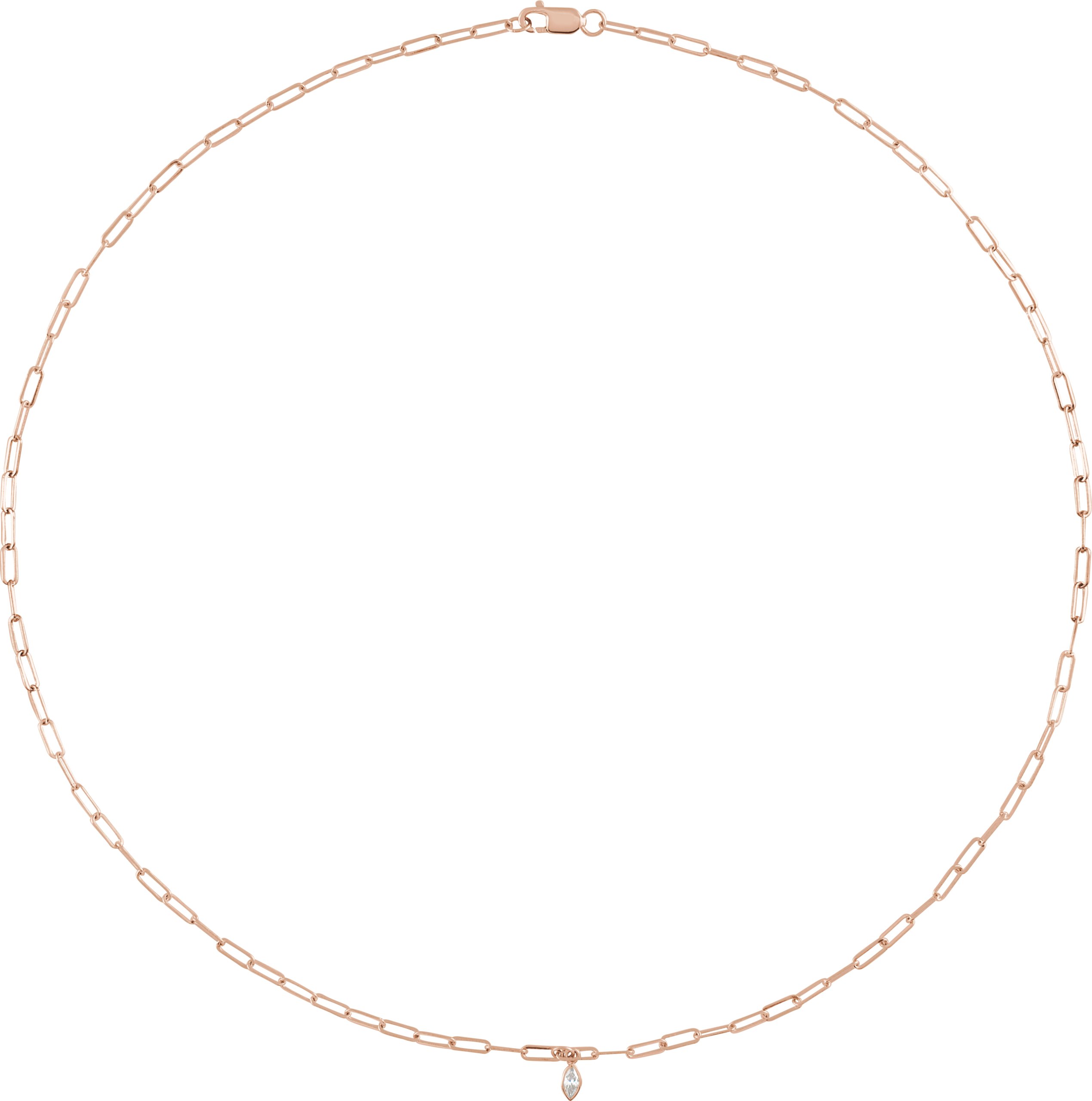 Micro Bezel-Set Necklace