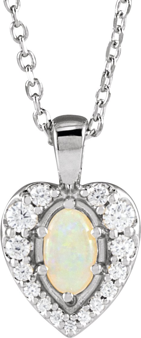 Halo-Style Cabochon Necklace or Pendant