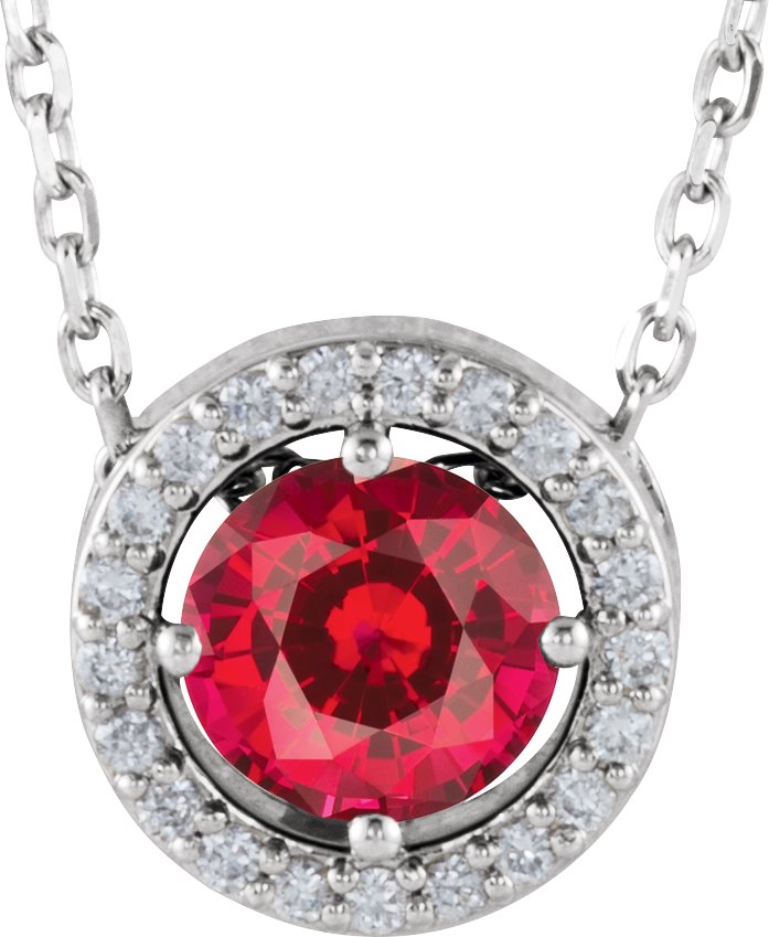 Halo-Style Necklace or Pendant