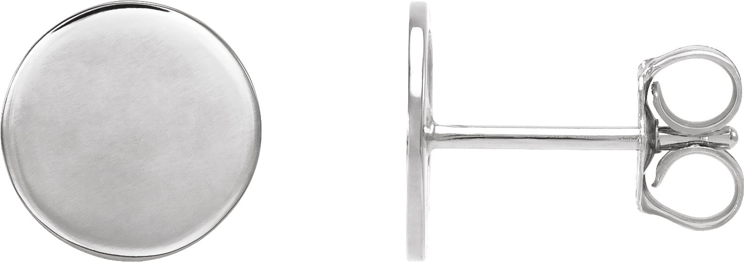 Engravable Disc Earrings