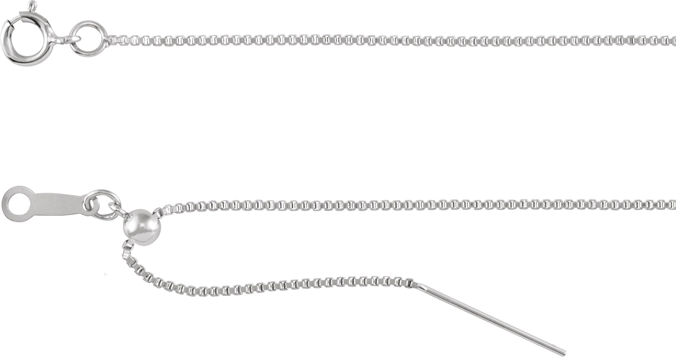 1 mm Adjustable Threader Box Chain