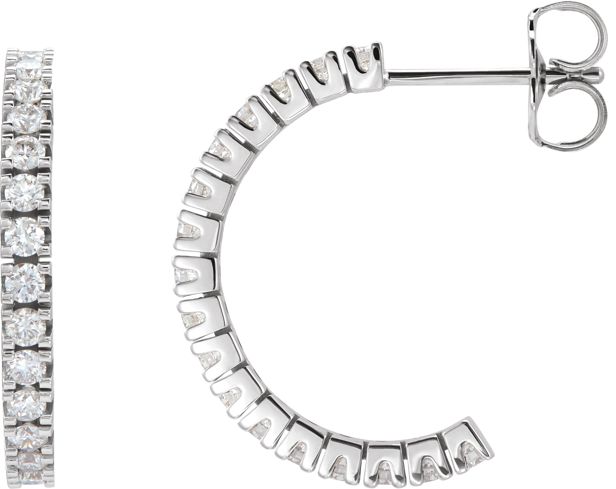 Accented Hoop Earrings