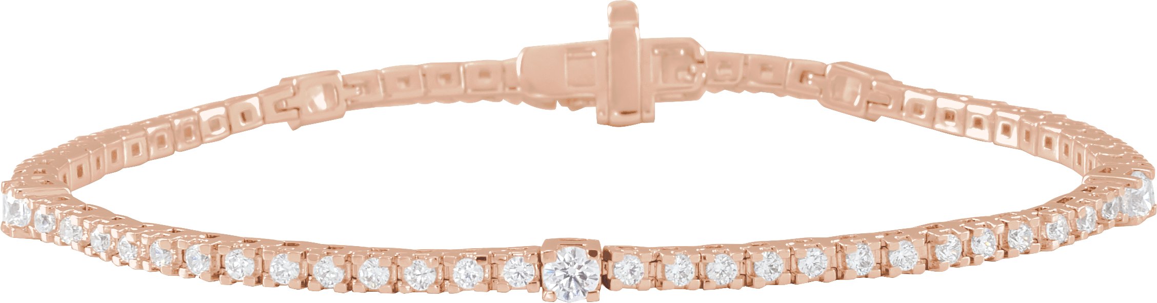 Lab-Grown Diamond Line Bracelet