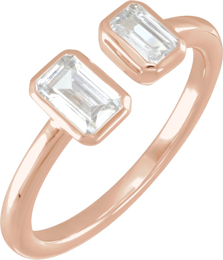 Lab-Grown Diamond Two-Stone Ring