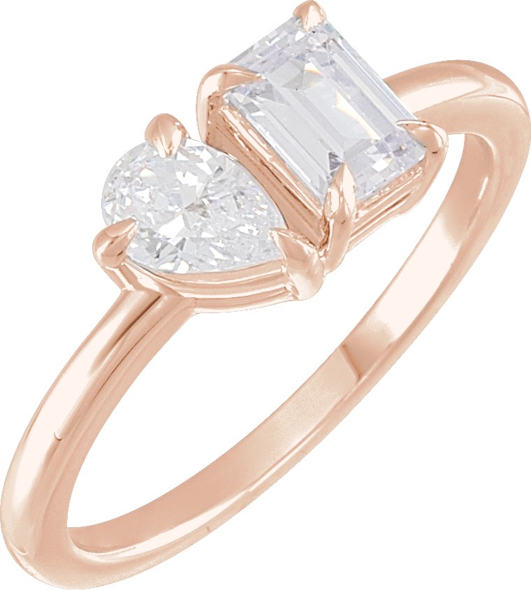 Lab-Grown Diamond Two-Stone Ring