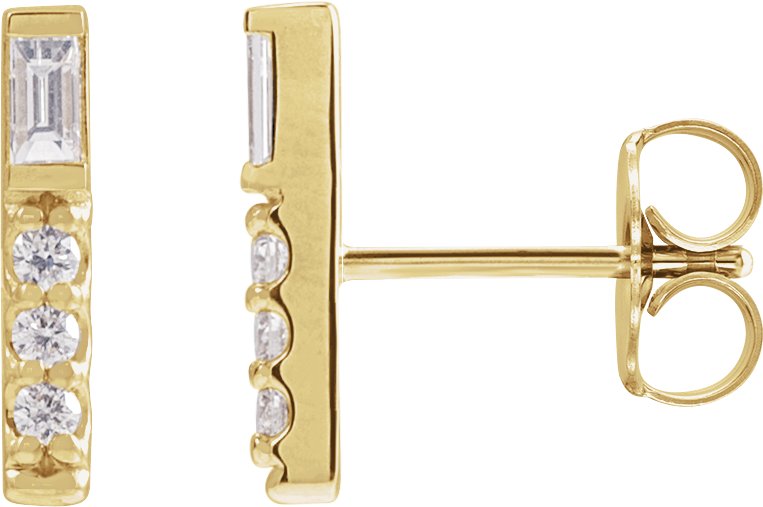 Accented Bar Earring