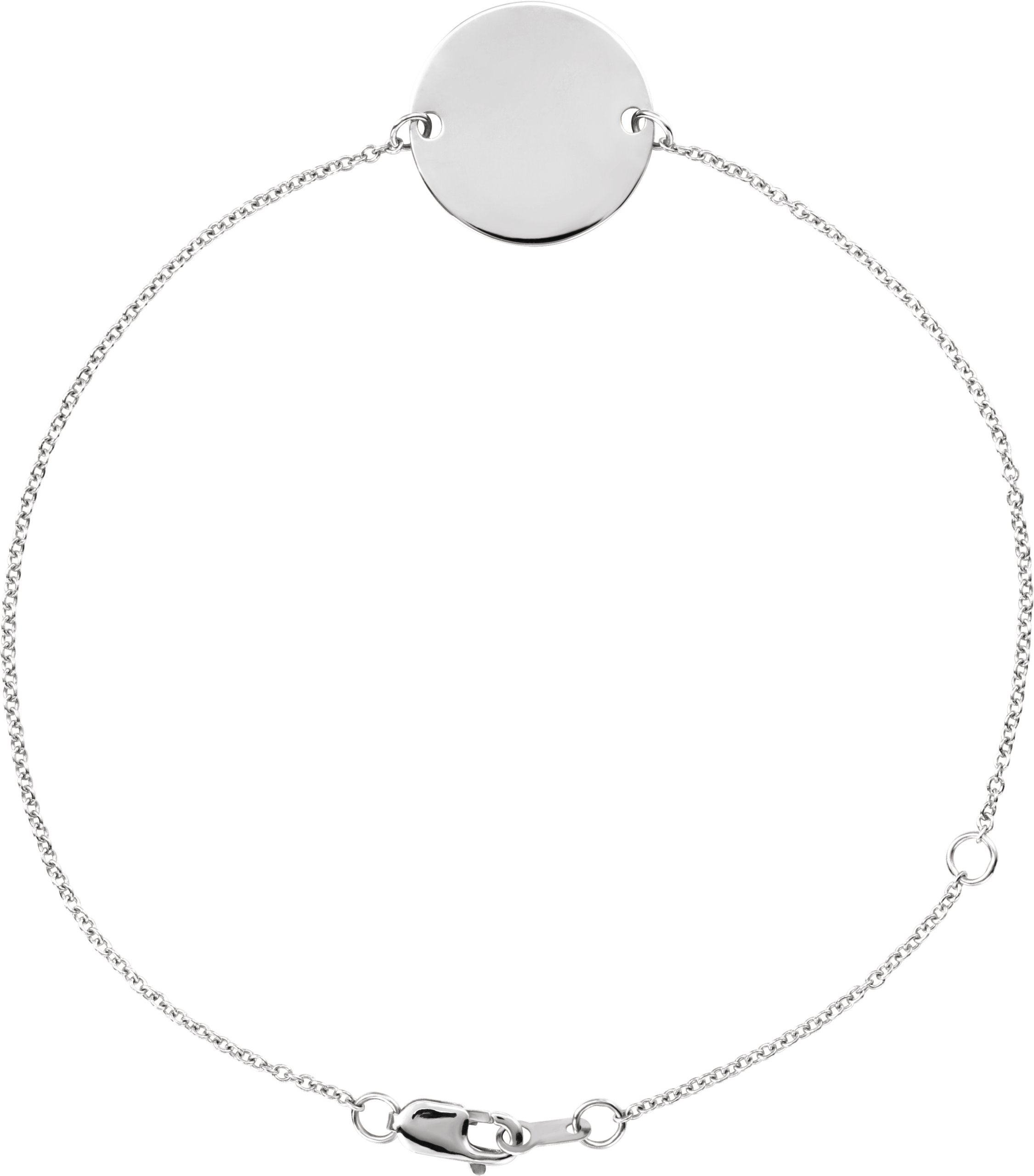 Engravable Adjustable Disc Bracelet