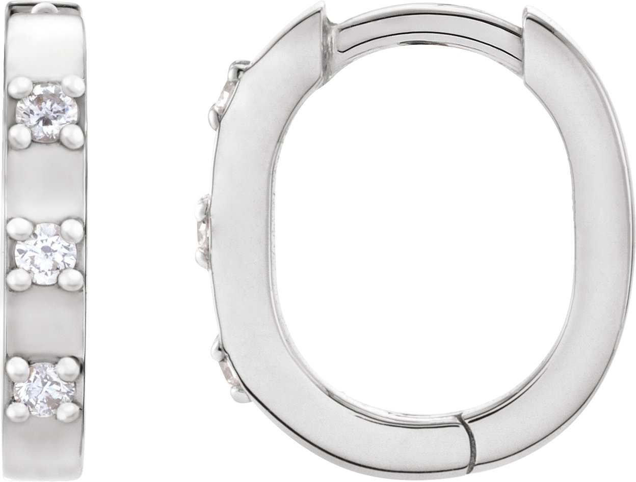 Elongated Hoop Earrings