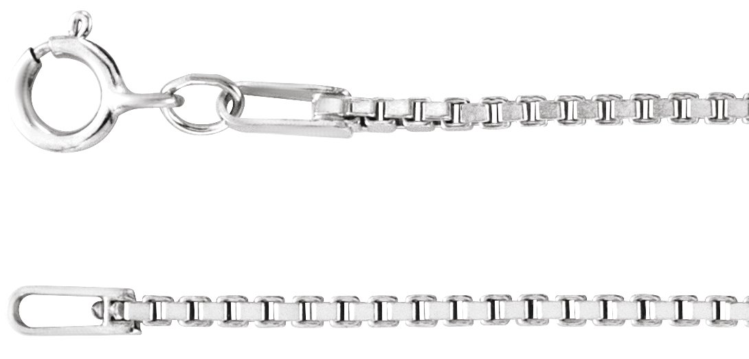 1.3 mm Diamond-Cut Box Chain