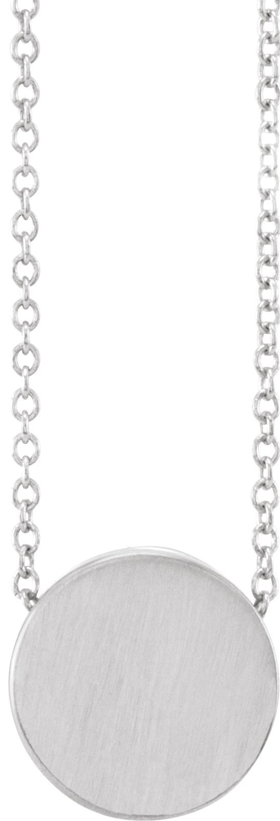 Engravable Disc Necklace or Pendant