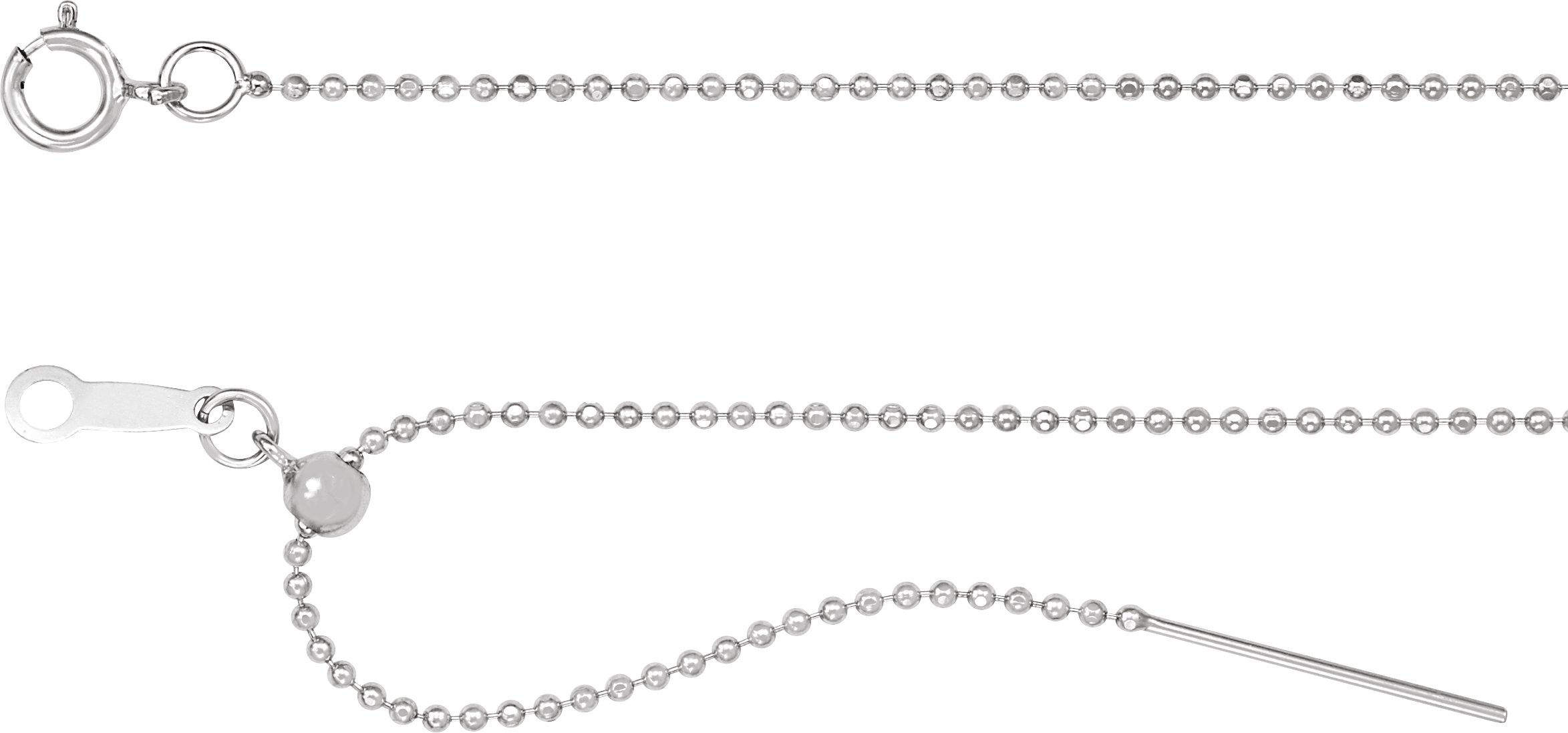 1 mm Adjustable Threader Bead Chain