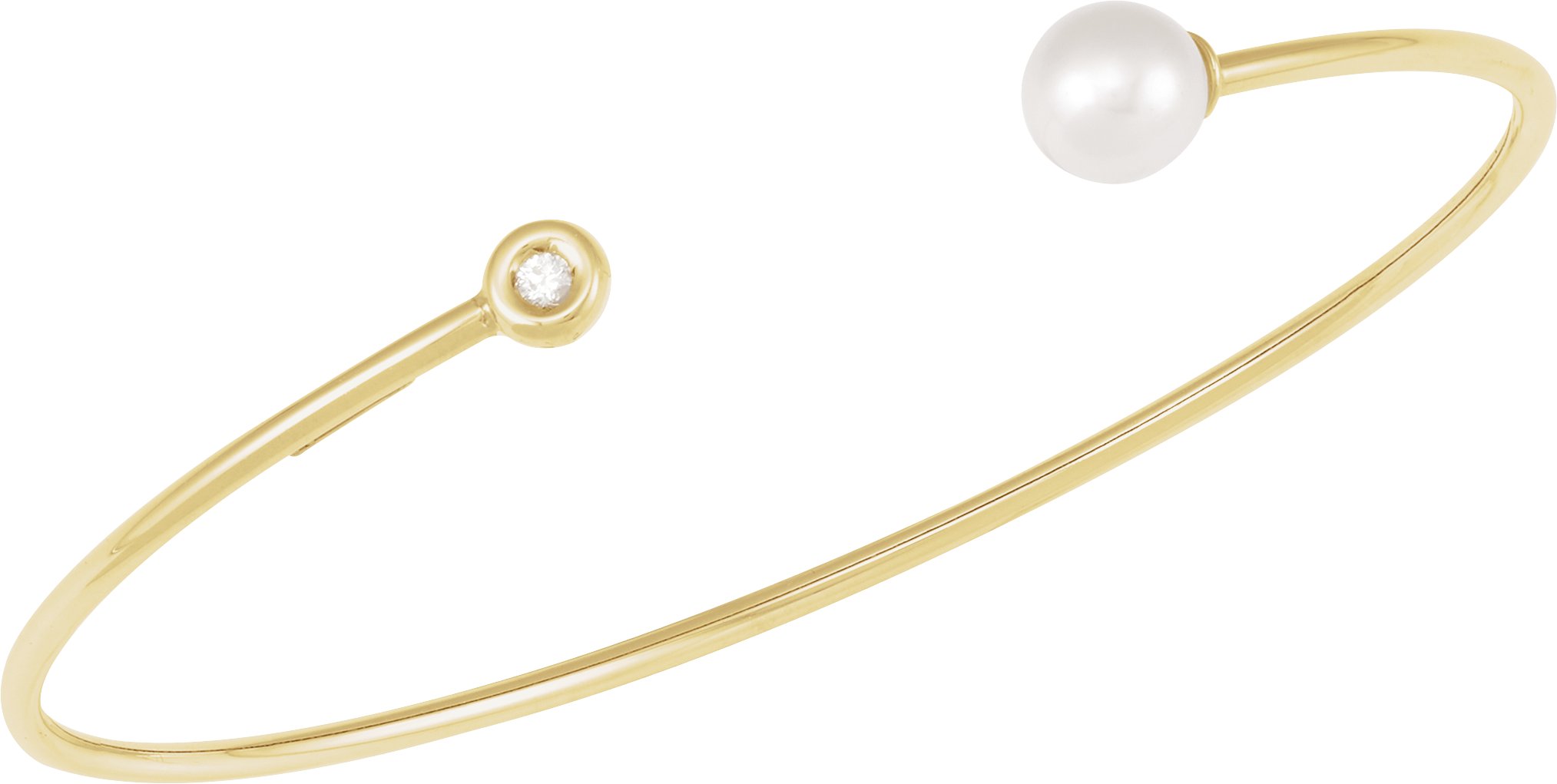 Accented Pearl Cuff Bracelet