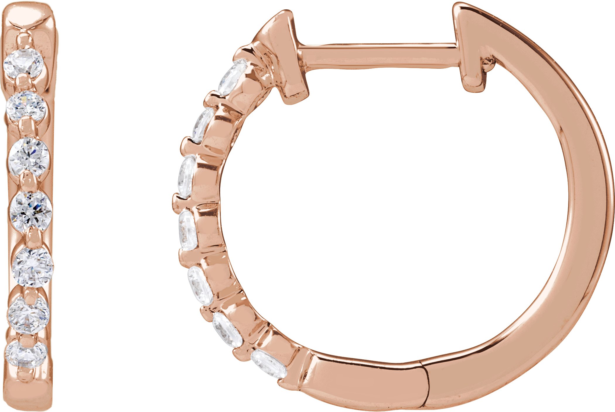 Lab-Grown Diamond Hoop Earrings