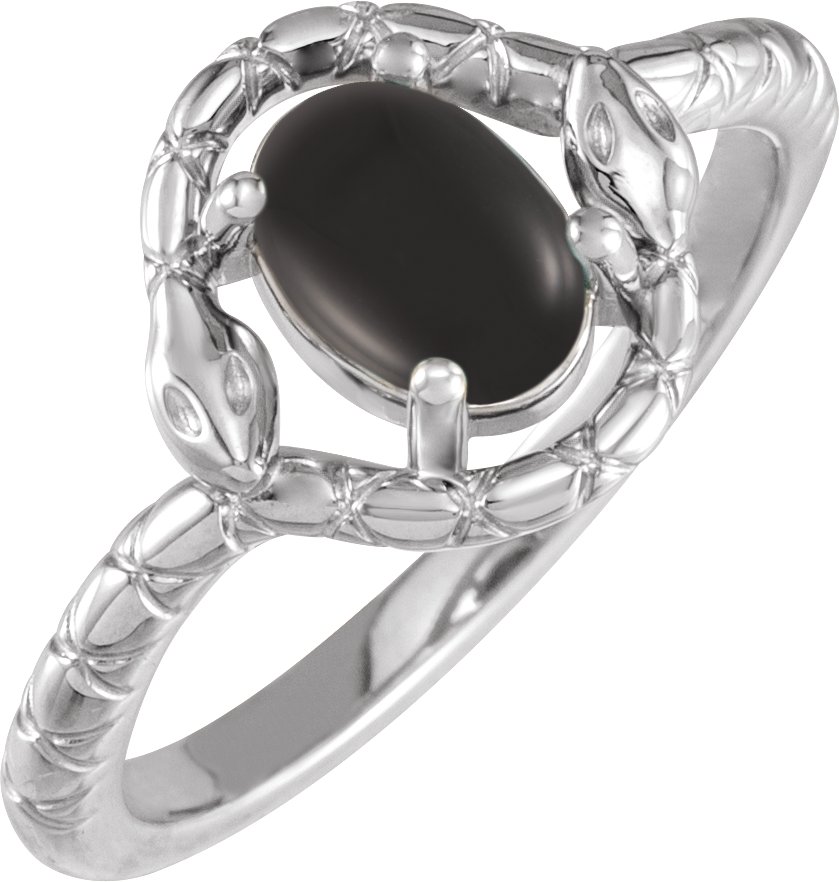 Cabochon Snake Ring