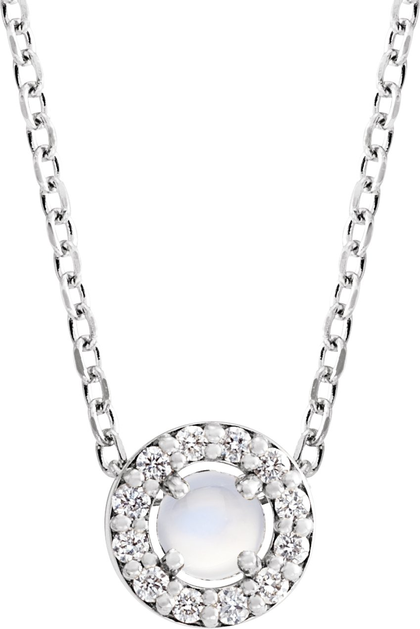 Halo-Style Rose-Cut Necklace or Pendant