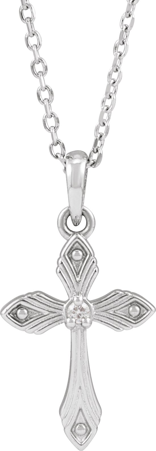 Accented Cross Necklace