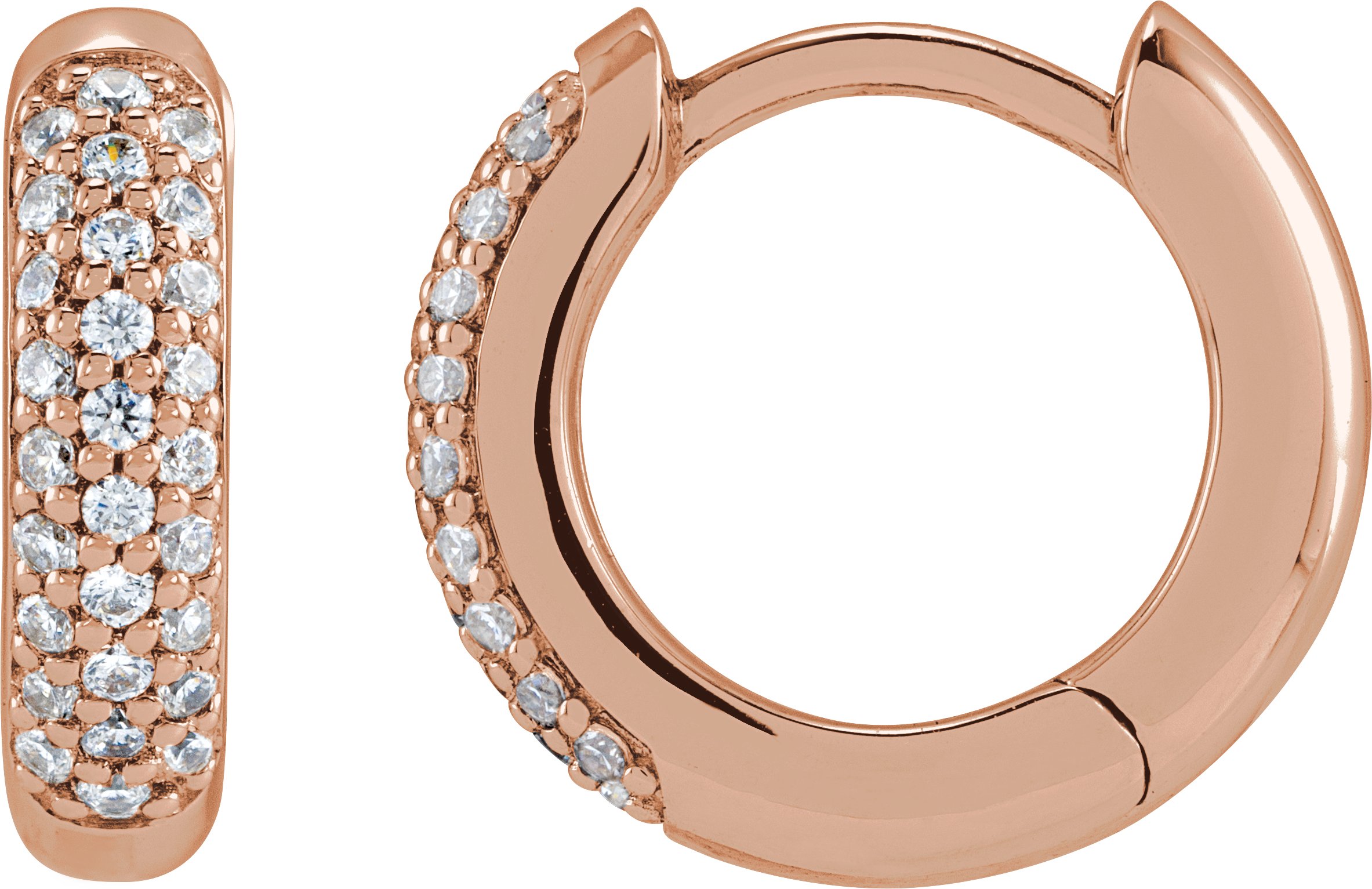 Lab-Grown Diamond Hoop Earrings