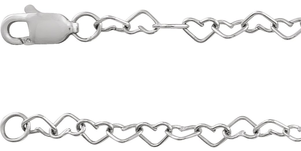 3.2 mm Heart Chain
