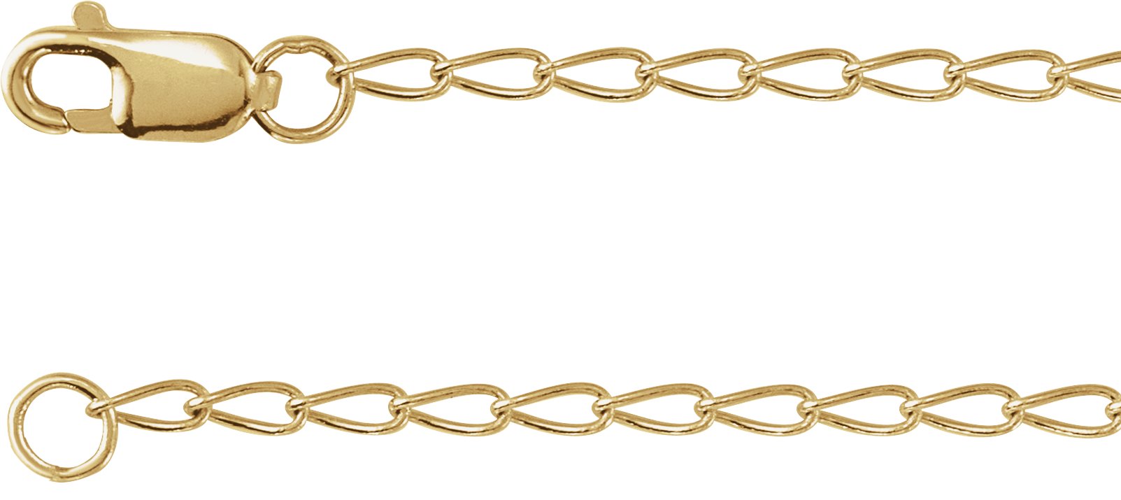1.6mm Elongated Curb Chain
