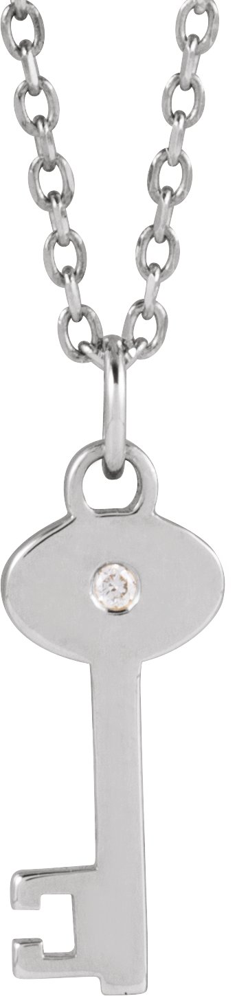Accented Key Necklace or Pendant