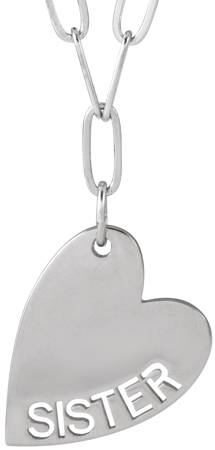 Mama or Sister Heart Necklace or Pendant