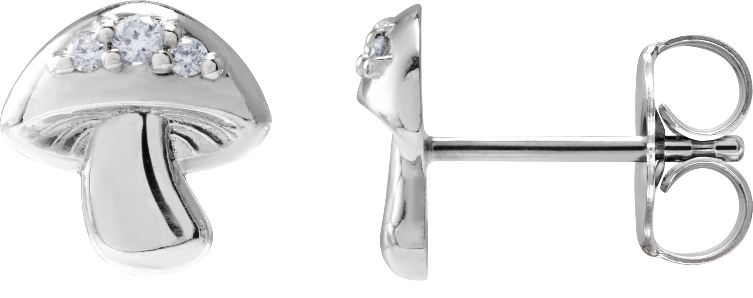 Mushroom Stud Earrings