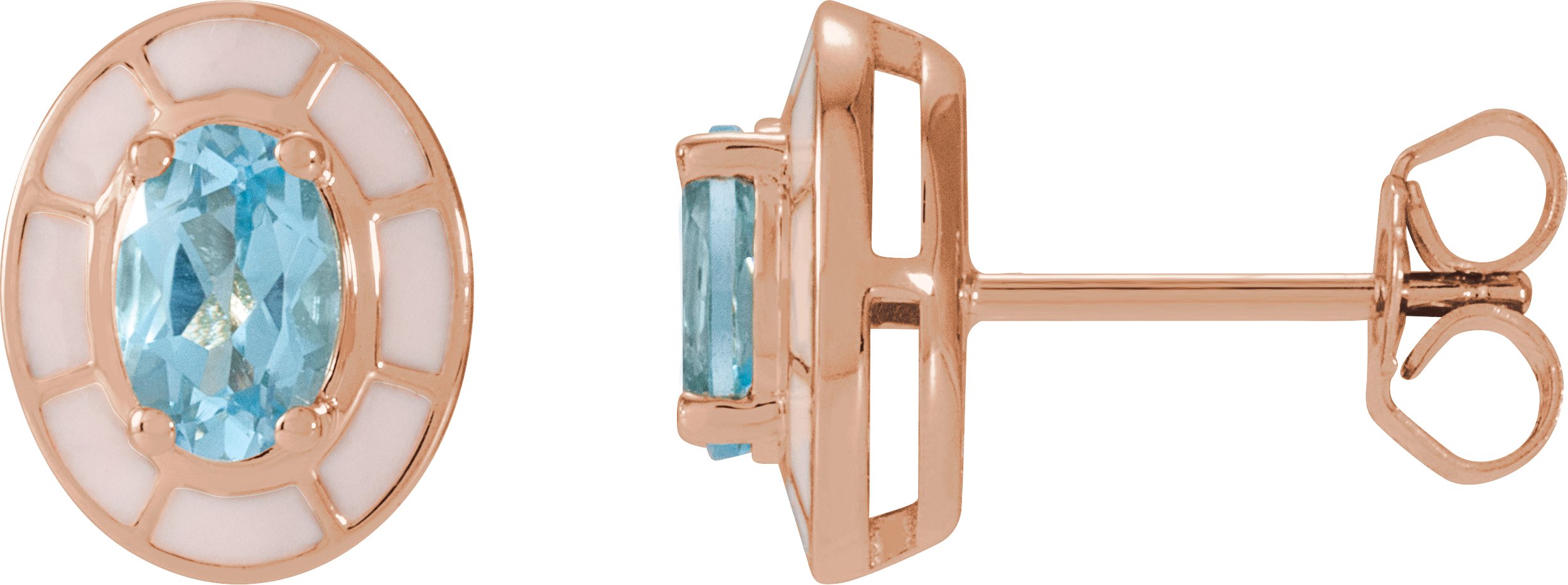 Solitaire Stud Earrings