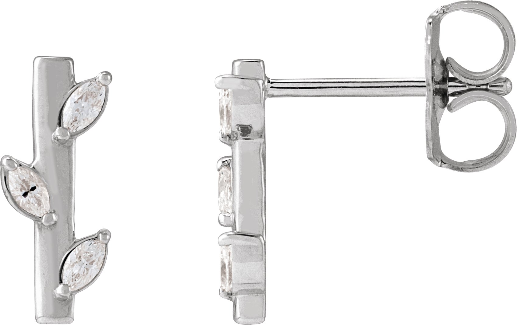 Floral Bar Earrings