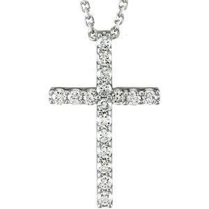 Petite Cross Necklace or Pendant