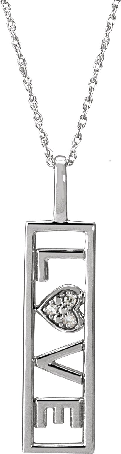 Accented Love Necklace