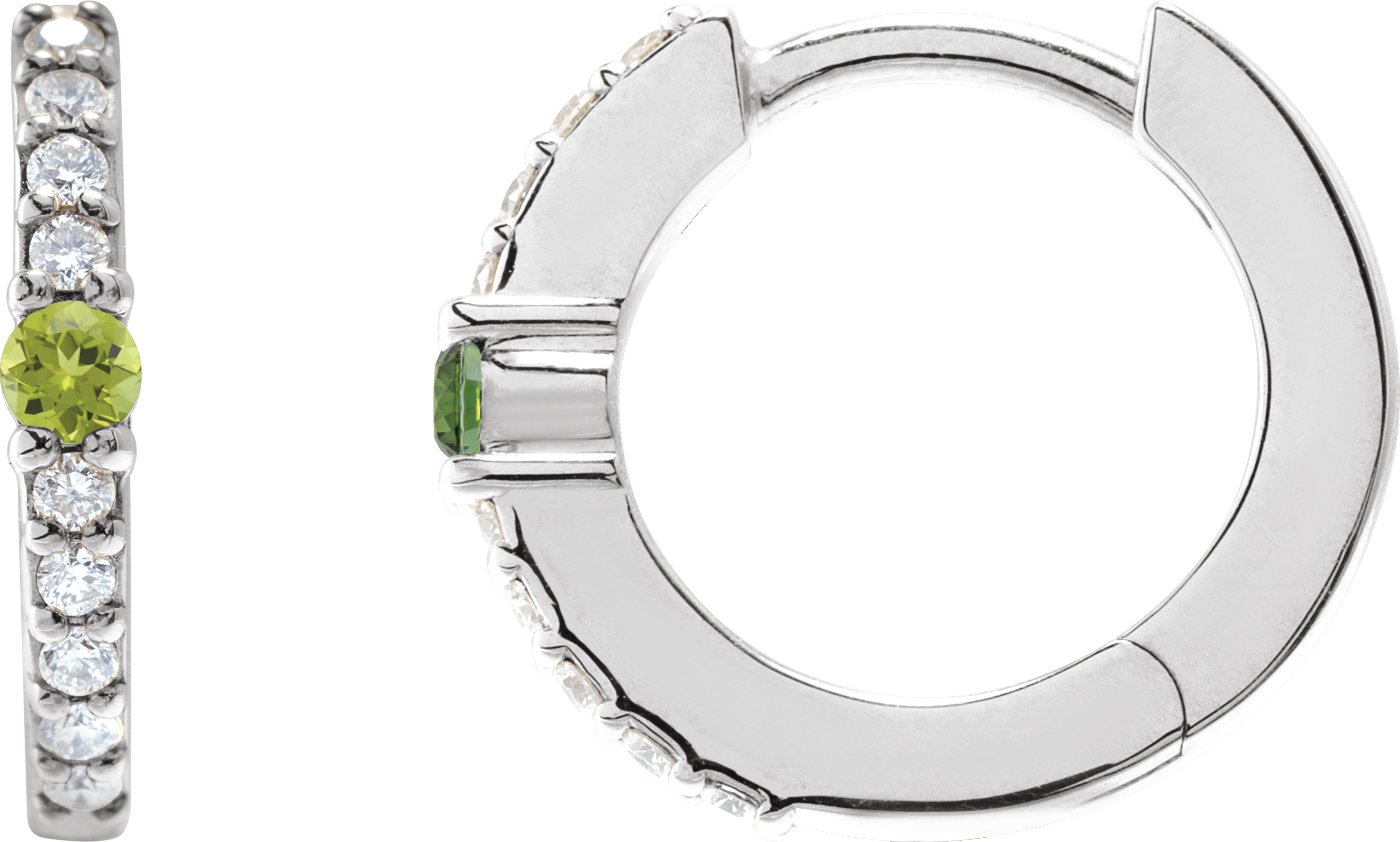 Accented Hoop Earrings