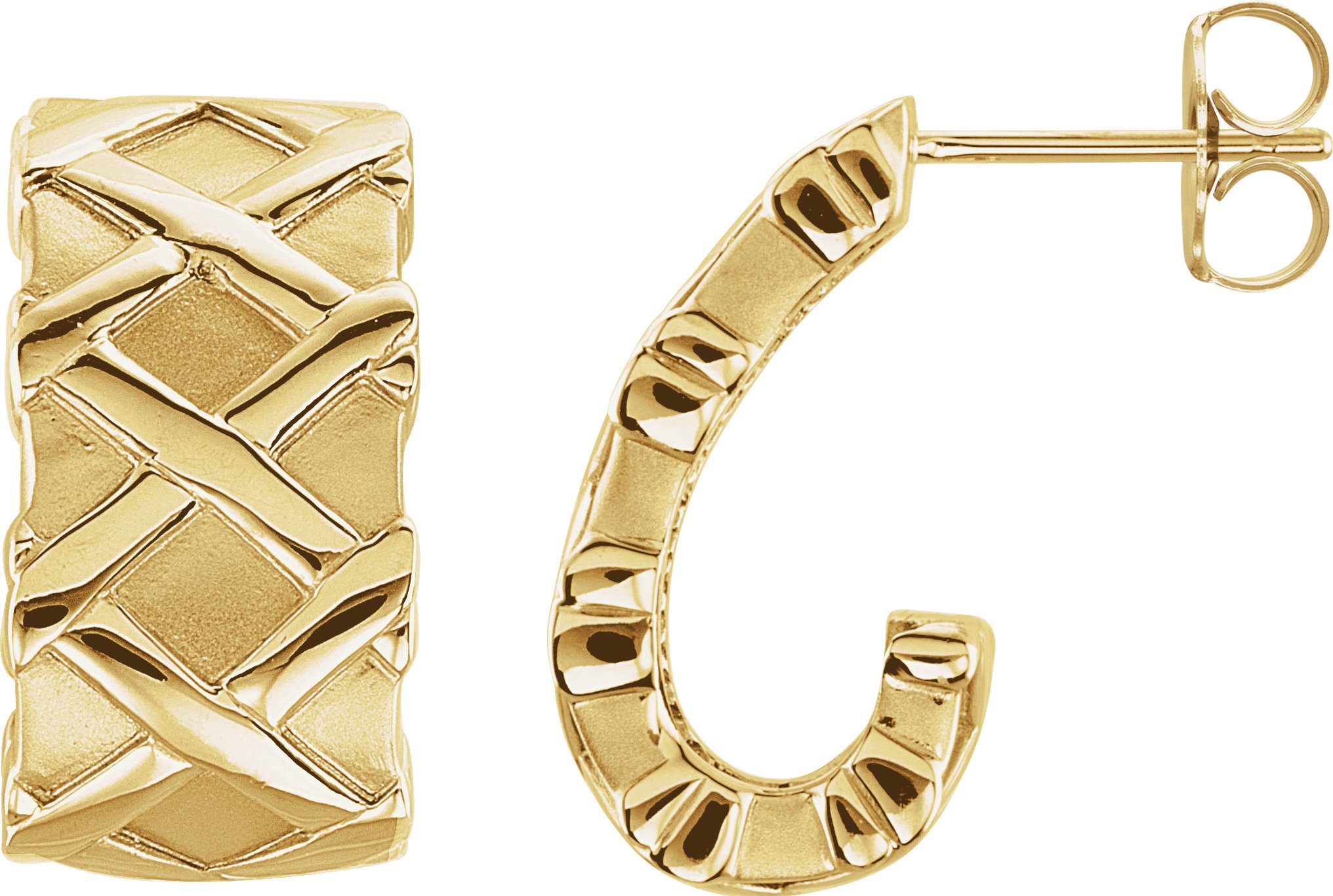 J-Hoop Earrings