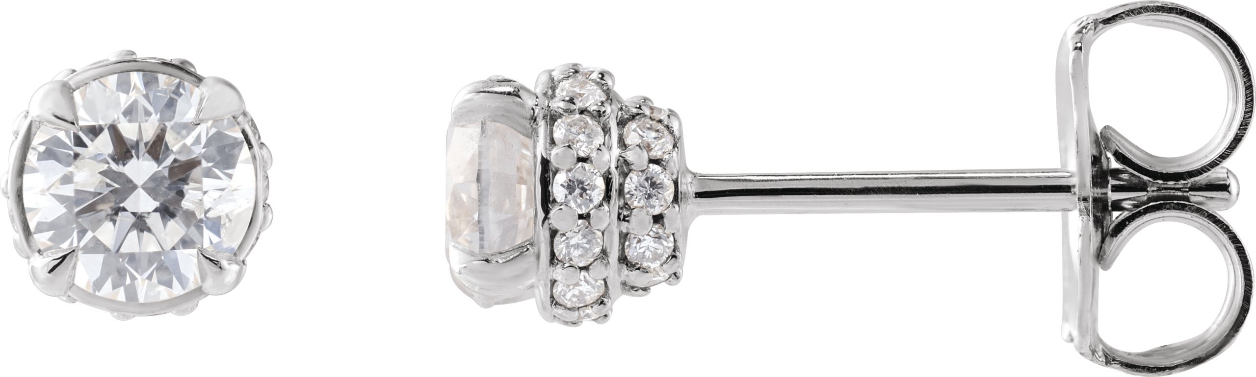 Hidden Halo-Style Earrings