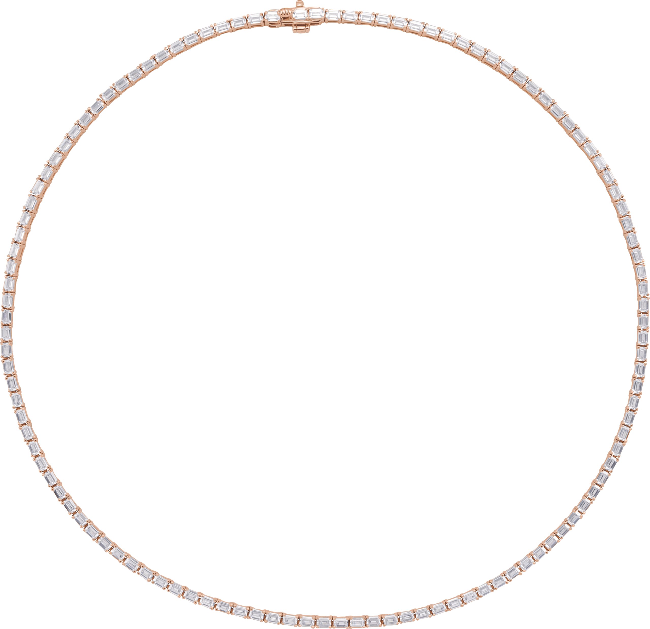 Lab-Grown Diamond Line Necklace