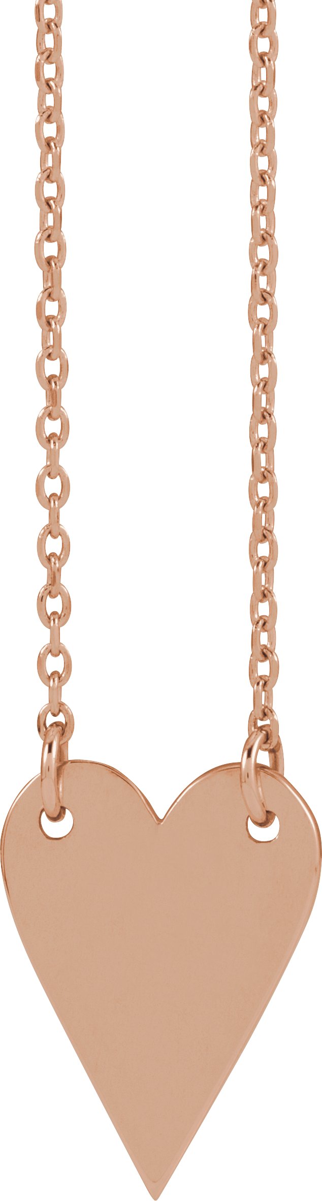 Engravable Heart Necklace or Center