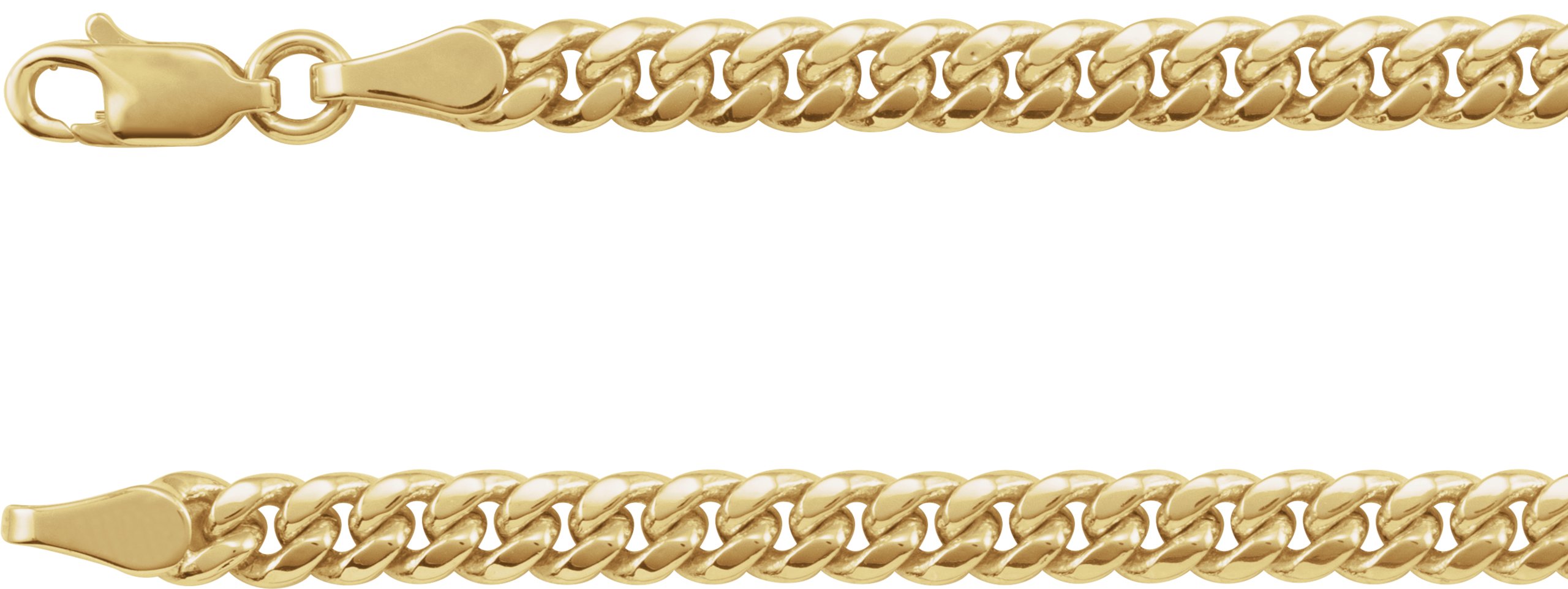 4.4 mm Hollow Miami Cuban Curb Chain