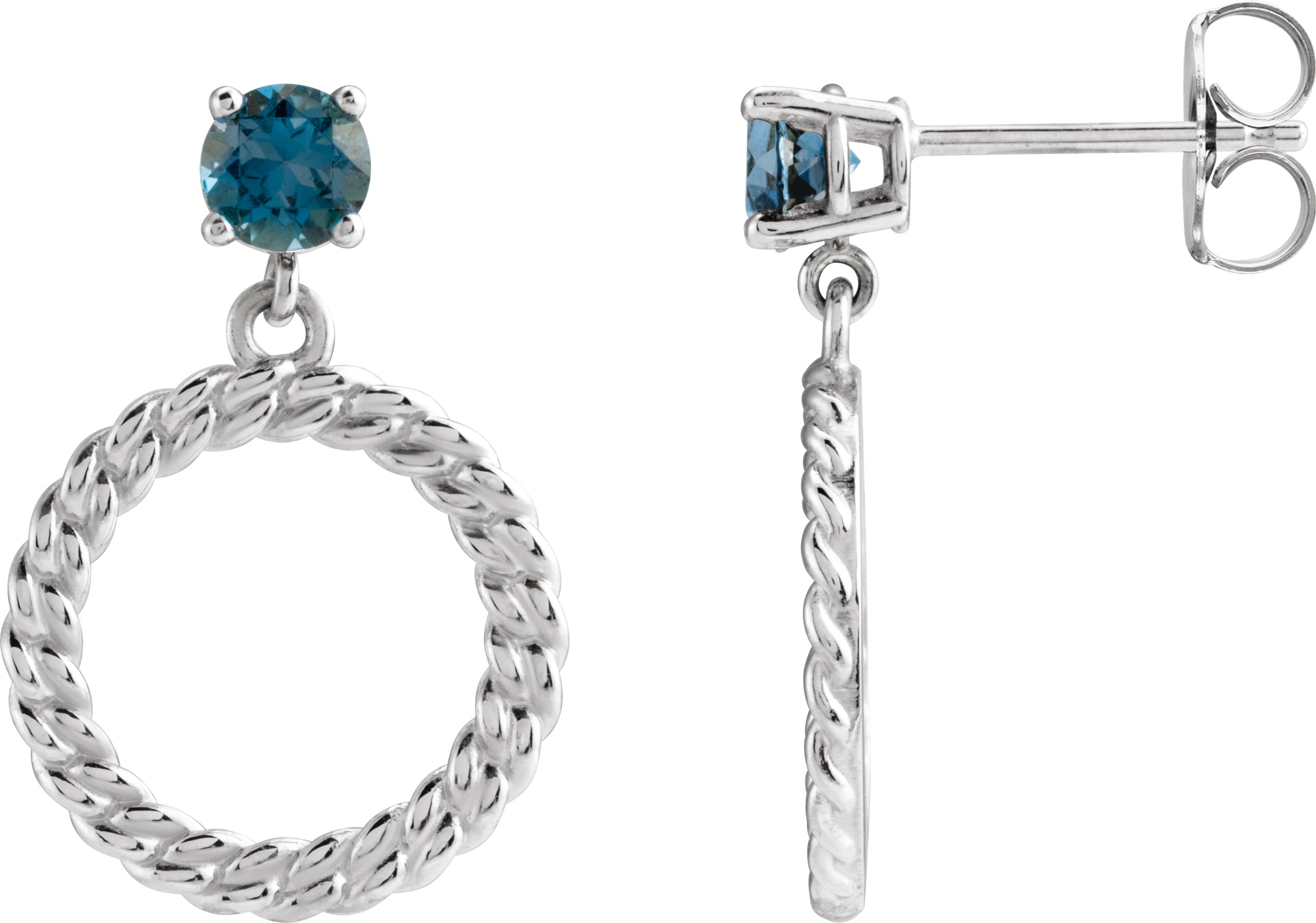 Accented Chain Link Earrings
