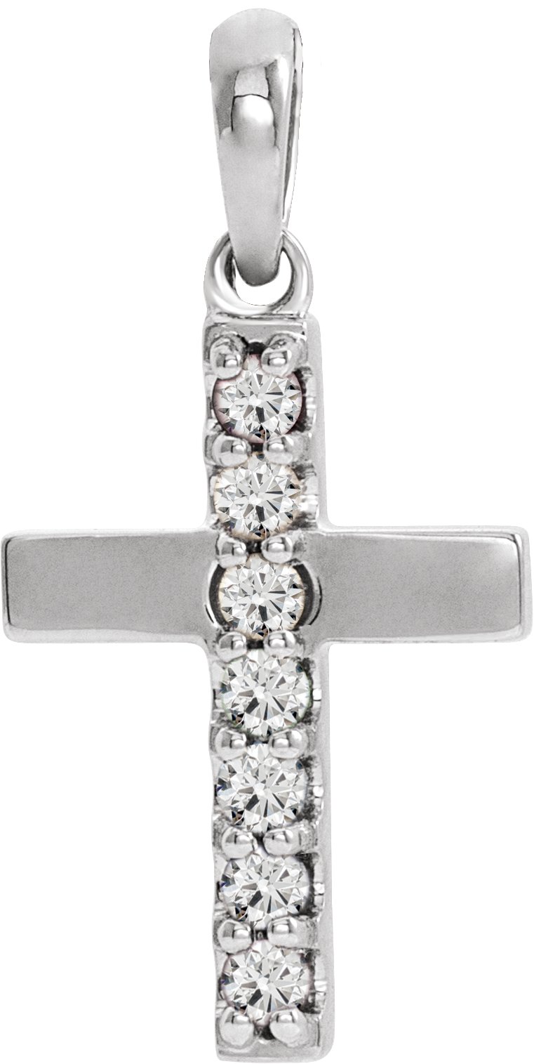 Accented Cross Necklace or Pendant