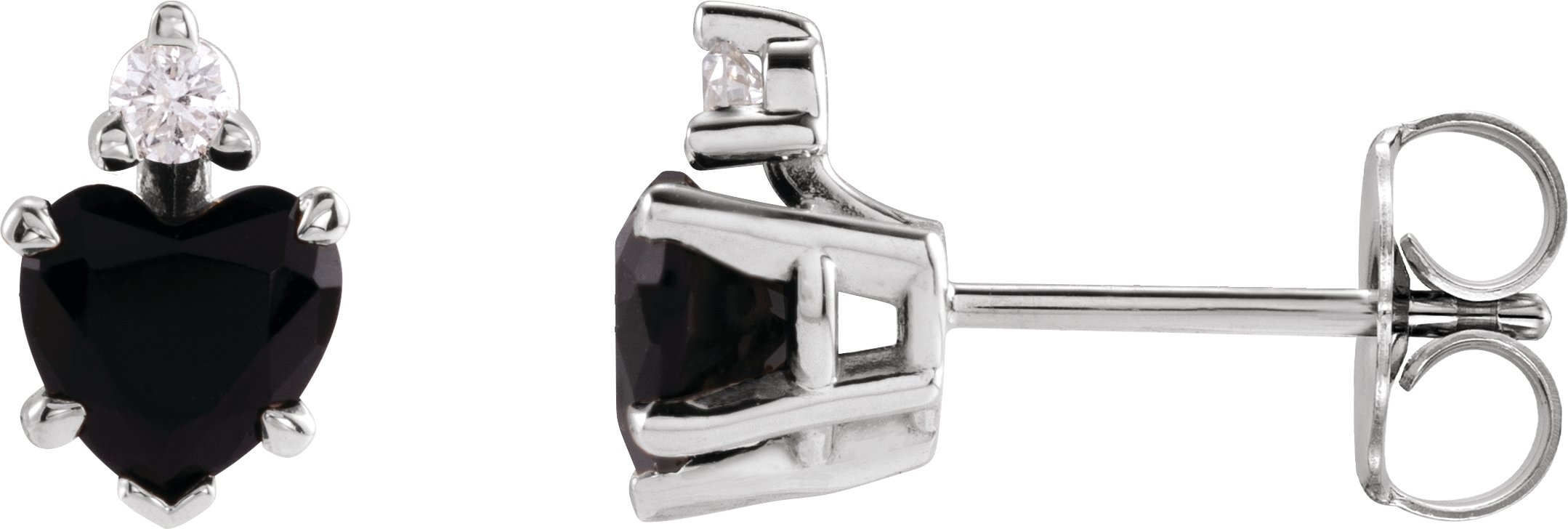 Accented Heart Earrings