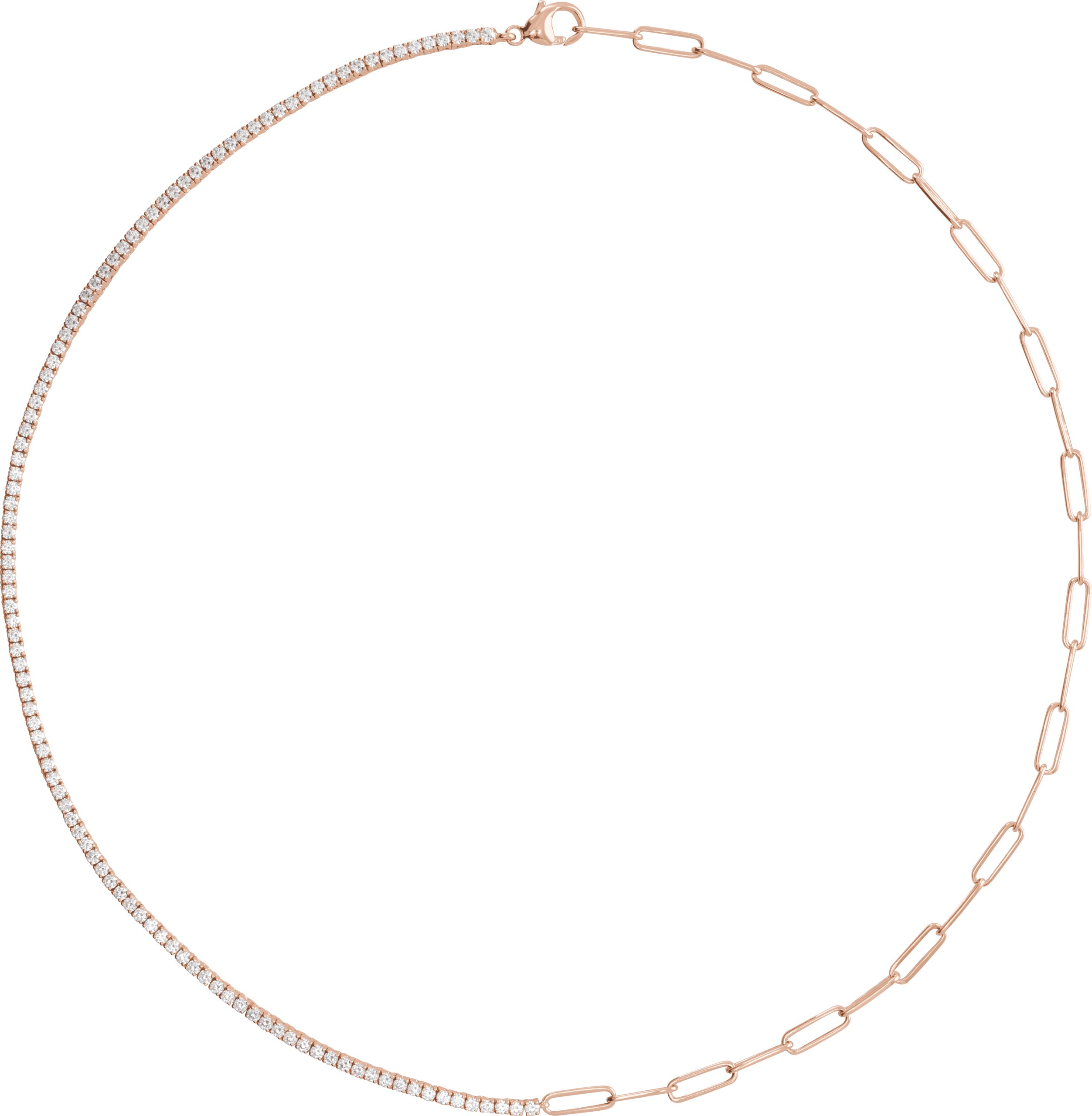 Lab-Grown Diamond Line Necklace