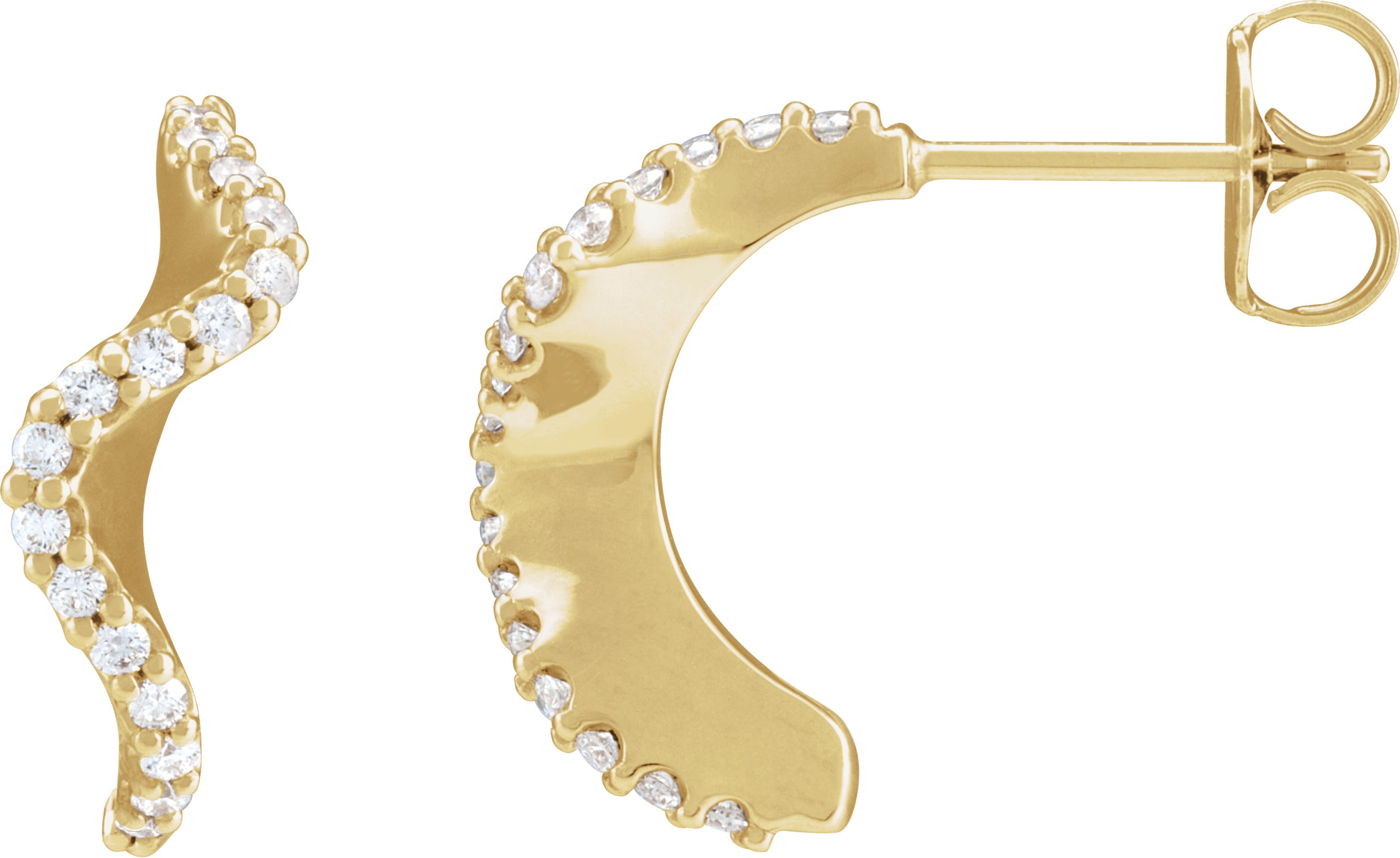 Accented Hoop Earrings