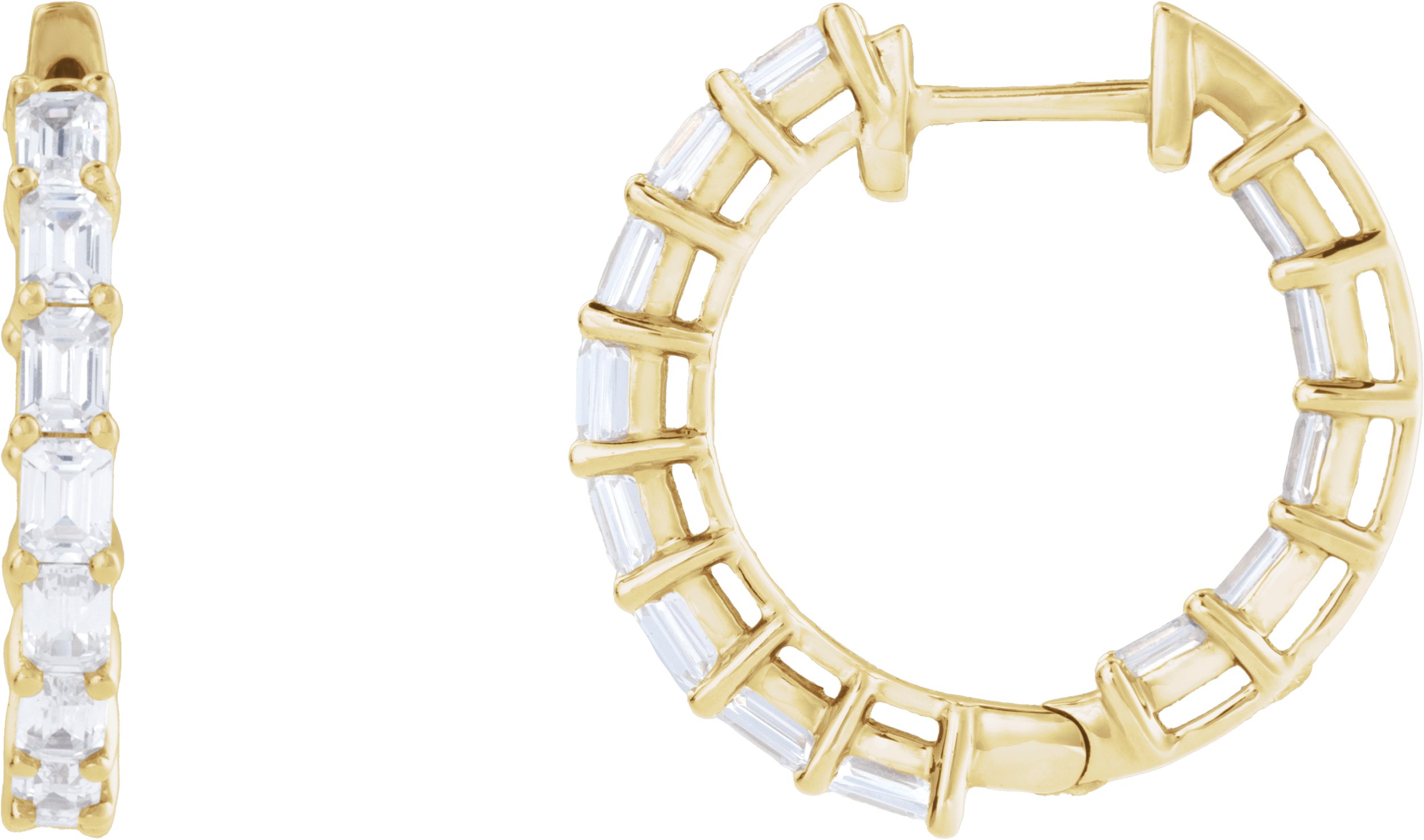 Inside-Outside Hoop Earrings