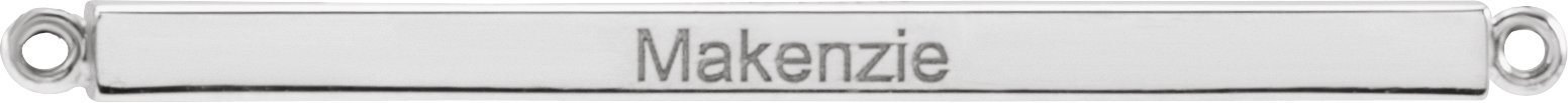 Engravable Bar Necklace or Center