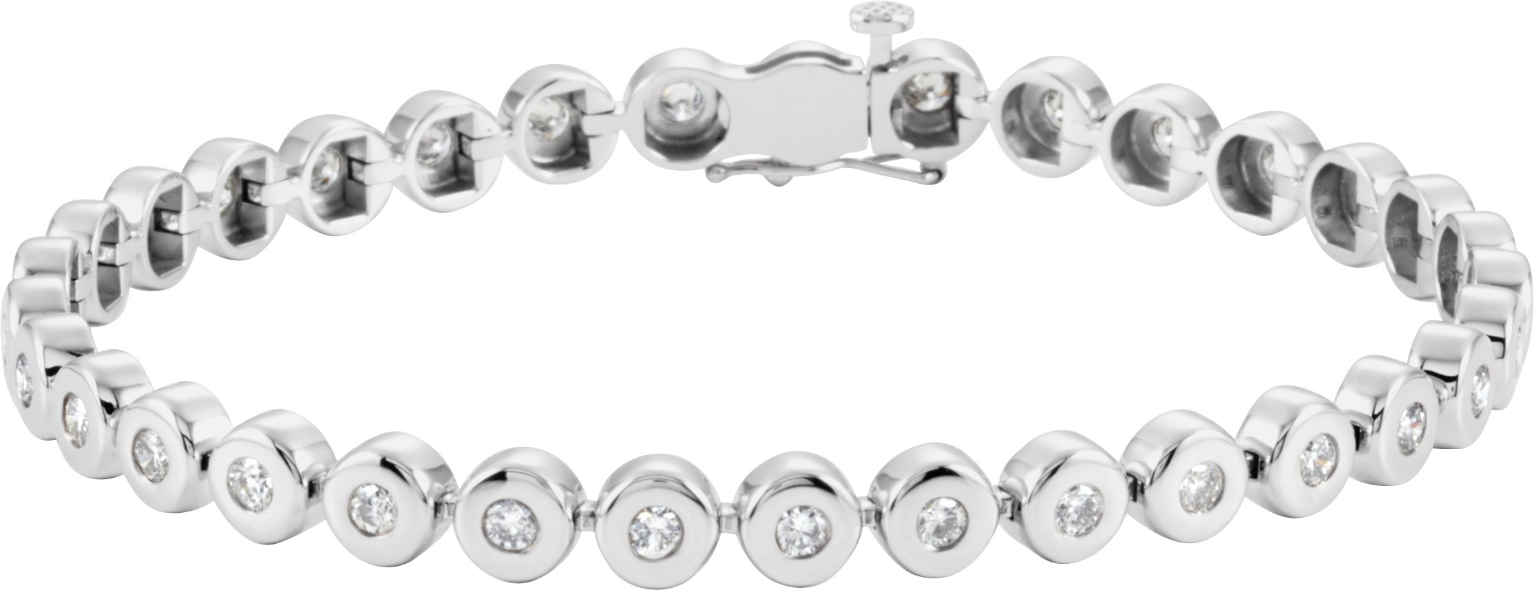 Bezel-Set Line Bracelet or Link