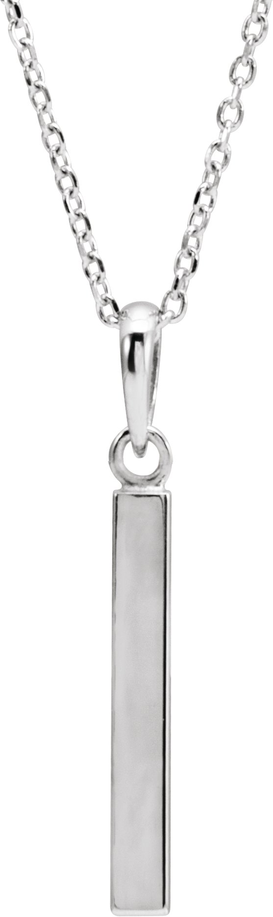 Engravable Bar Necklace or Pendant