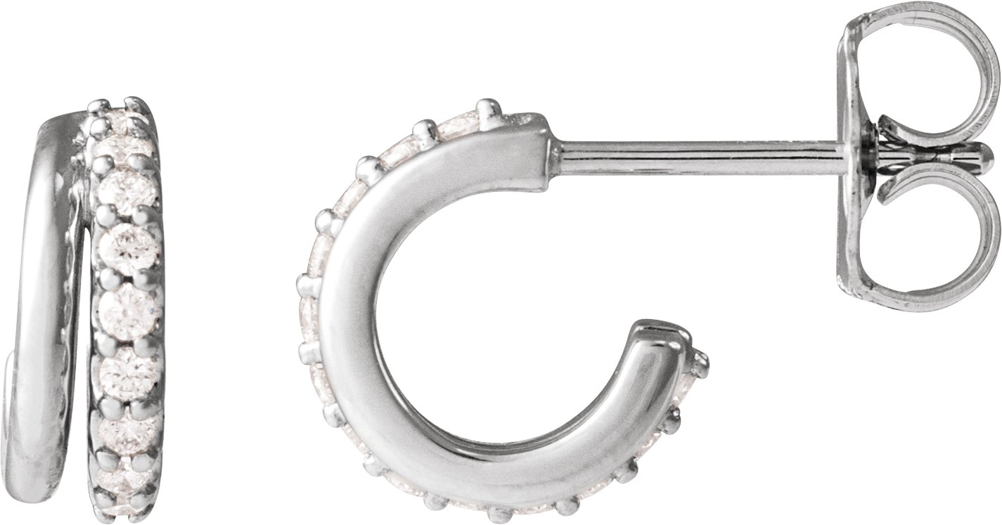 Accented Hoop Earrings
