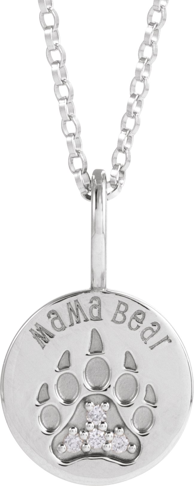Mama Bear Necklace or Pendant