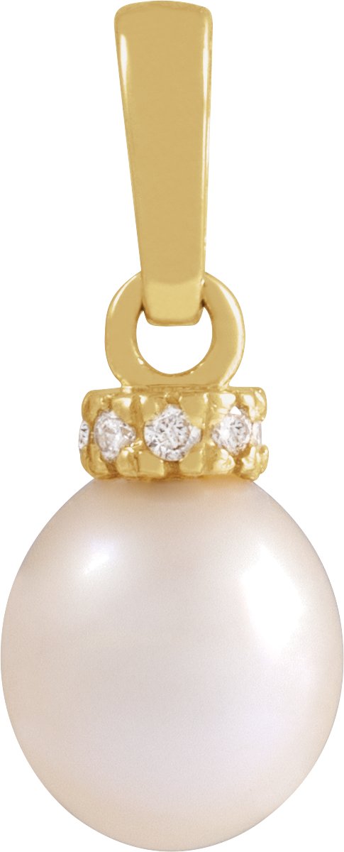 Accented Pearl Pendant