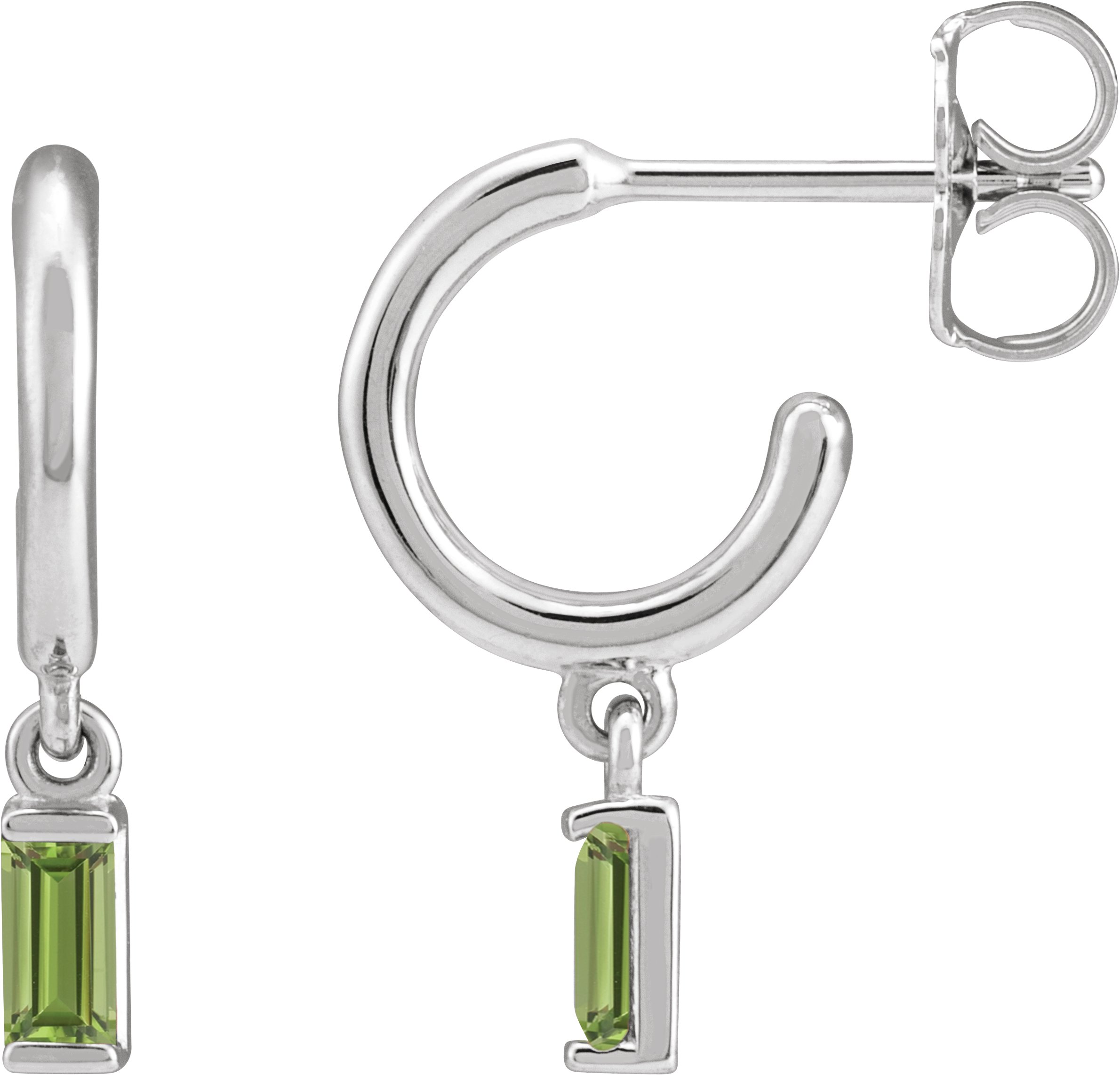 Accented Hoop Earrings