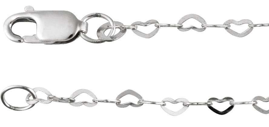 1.9 mm Heart Chain